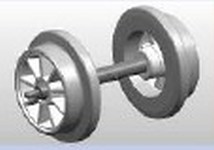 NPE Modellbau NZ33263 - H0 Radsatz-Einfachspeiche Grau - Ø 11 mmm